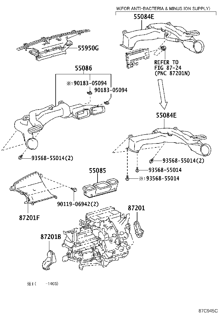 55901-12230 CONTROL SUB-ASSY, HEATER, NO.1 product image