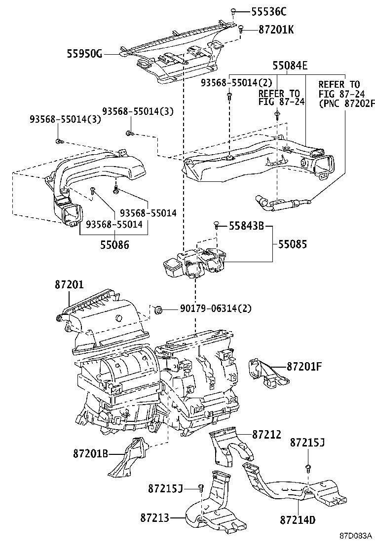 55950-20210 NOZZLE ASSY, DEFROSTER product image