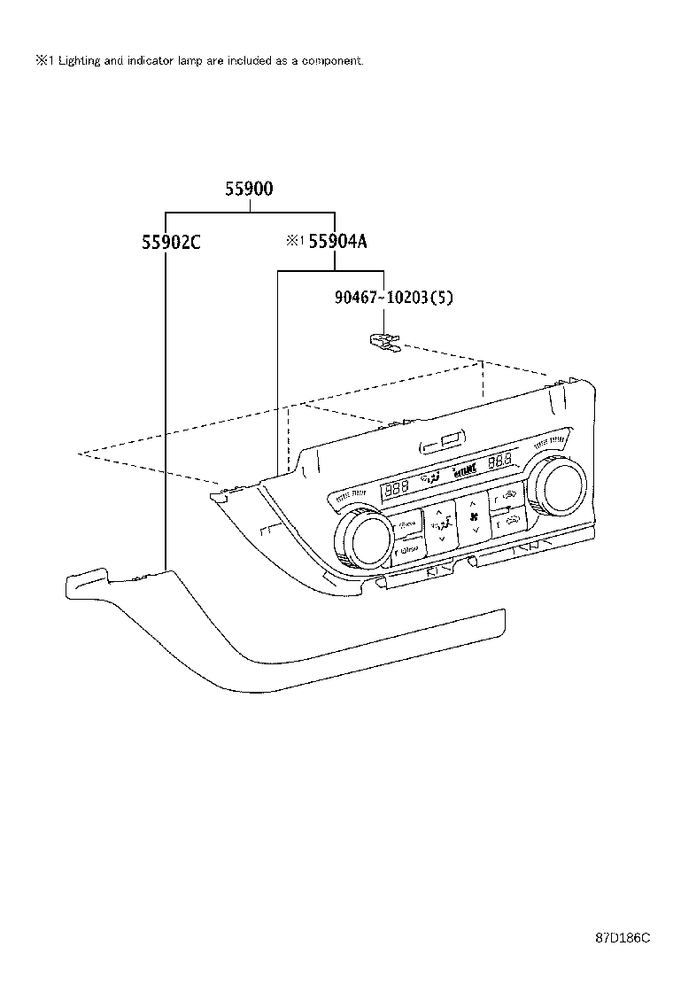 55086-02100 DUCT, HEATER TO REGISTER, NO.1 product image