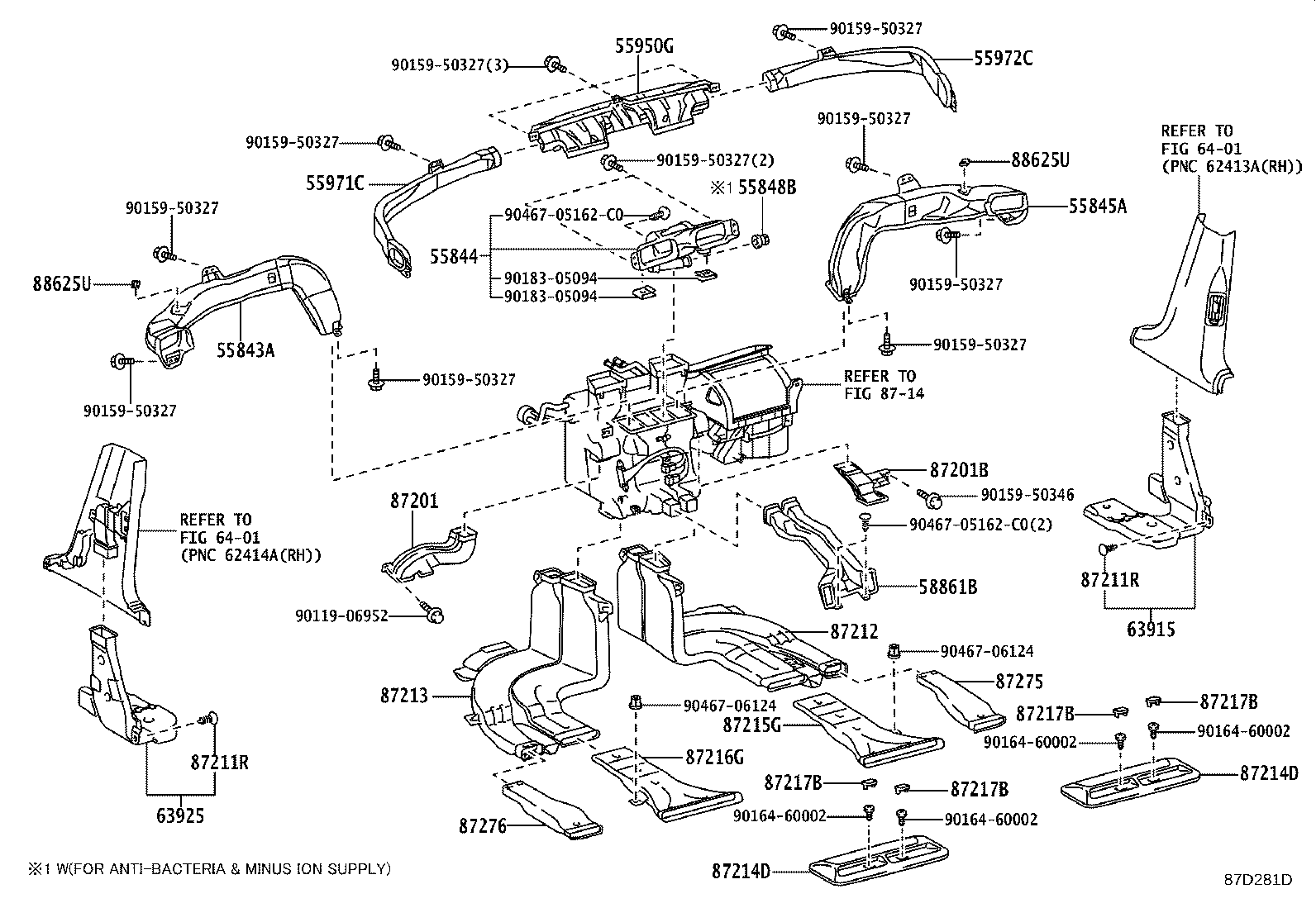 55844-50120 DUCT, HEATER TO REGISTER, NO.2 product image