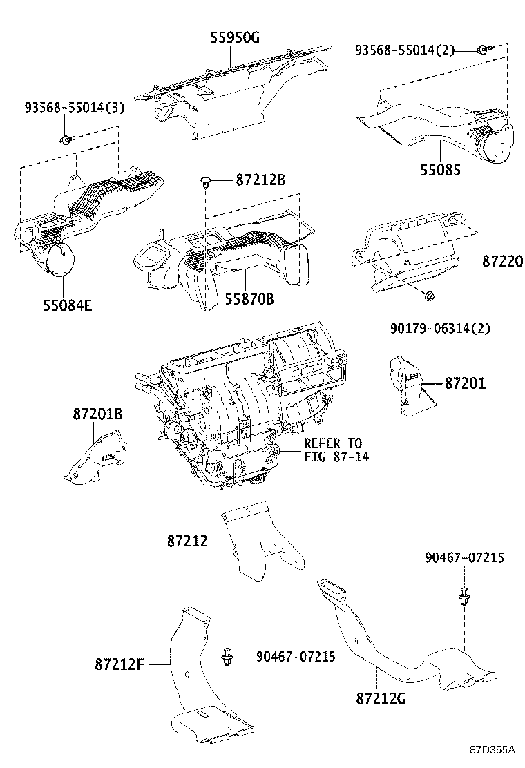 55900-42450 CONTROL ASSY, AIR CONDITIONER product image
