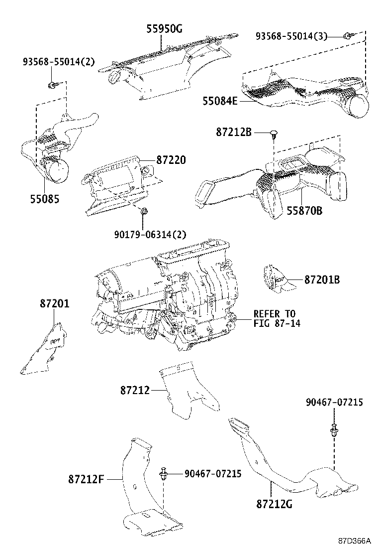 55900-42450 CONTROL ASSY, AIR CONDITIONER product image