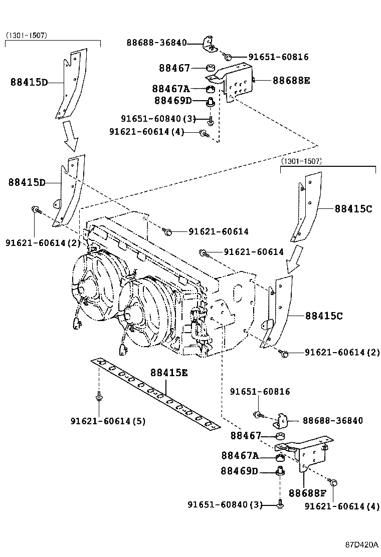 88450-0S040 CONDENSER ASSY, W/RECEIVER product image