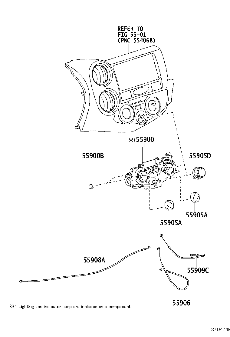 55843-0D190 DUCT, HEATER TO REGISTER, NO.1 product image