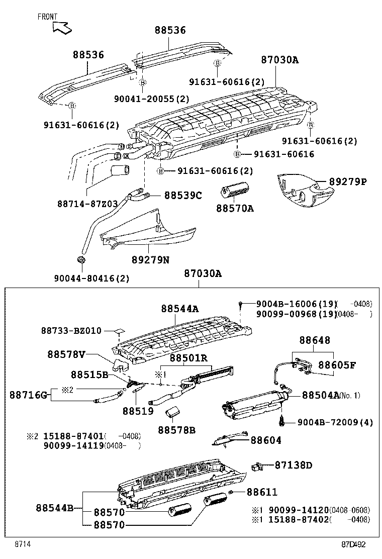 87103-97209 MOTOR SUB-ASSY, BLOWER W/FAN product image