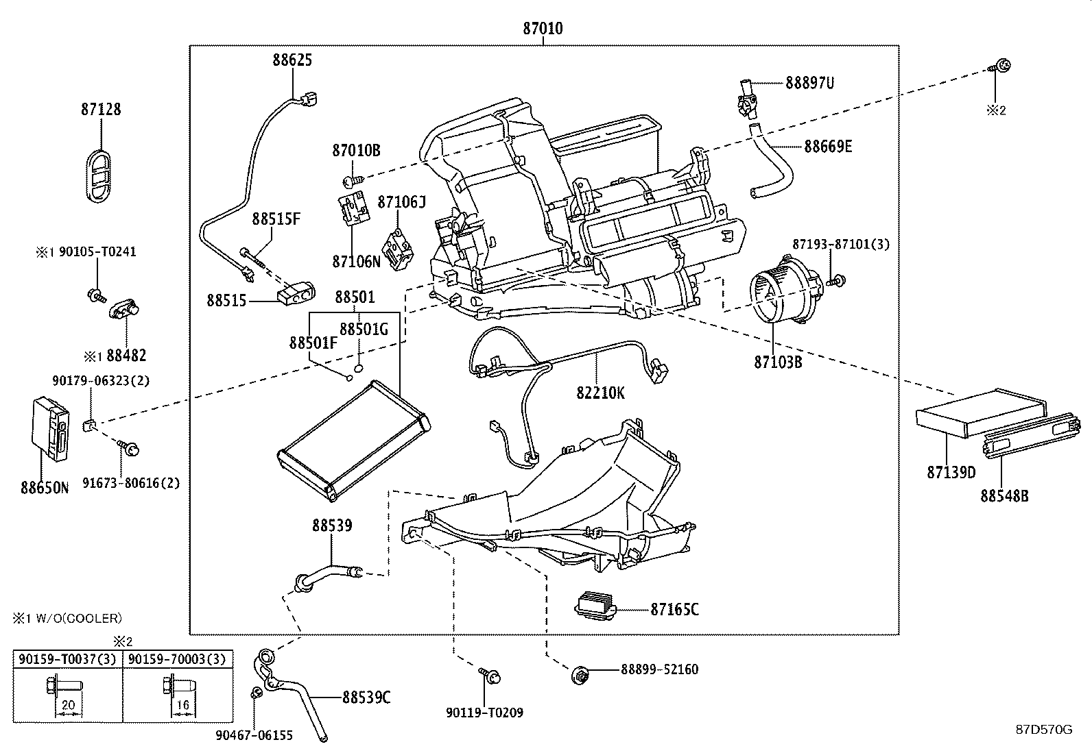 87103-0D450 MOTOR SUB-ASSY, BLOWER W/FAN product image