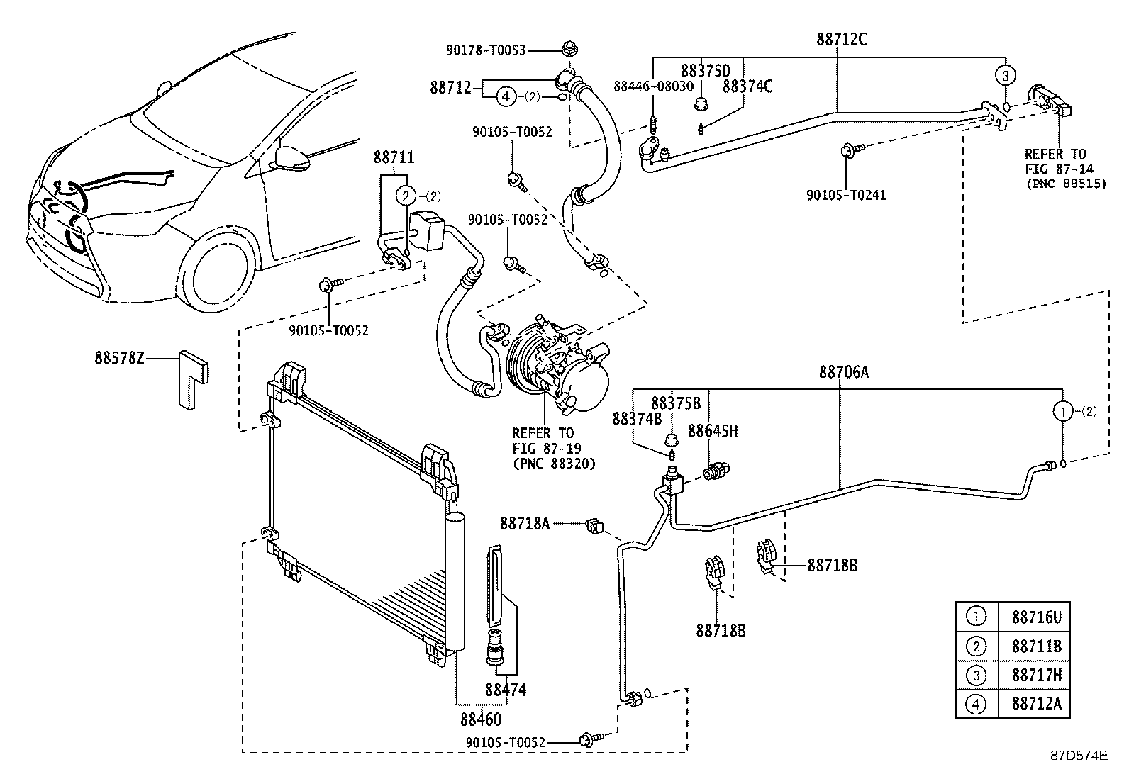 88375-02130 CAP, SERVICE VALVE, NO.2 product image