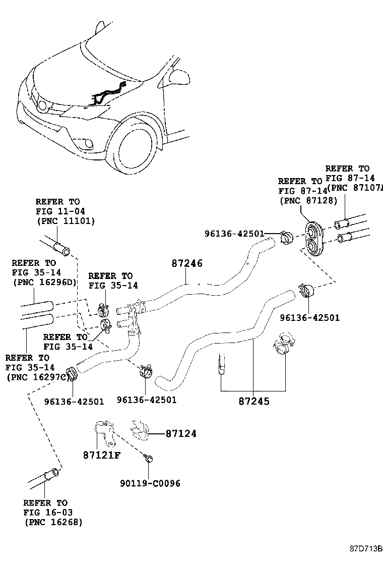 87121-0R010 BRACKET, HEATER product image
