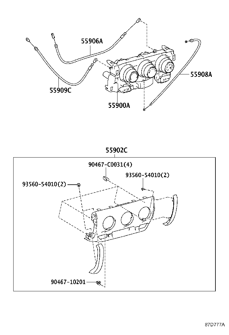 55845-0D120 DUCT, HEATER TO REGISTER, NO.3 product image