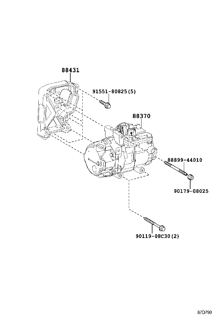 88320-30730 COMPRESSOR ASSY, COOLER product image
