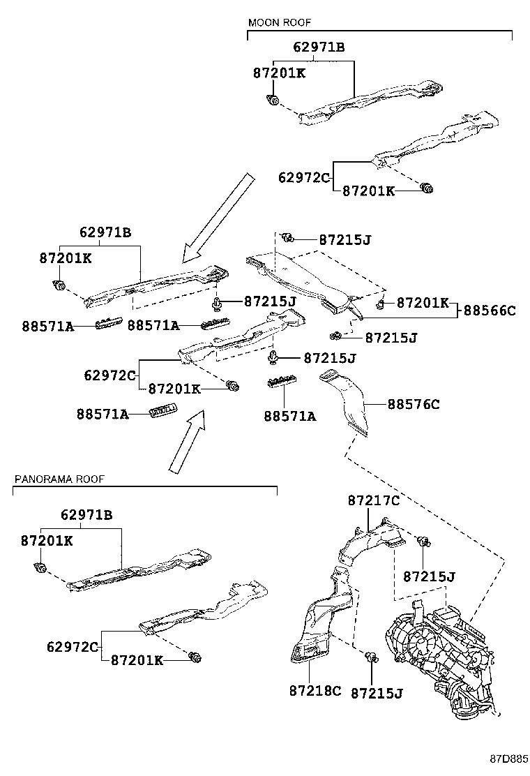 55846-0E110 DUCT, HEATER TO REGISTER, NO.4 product image