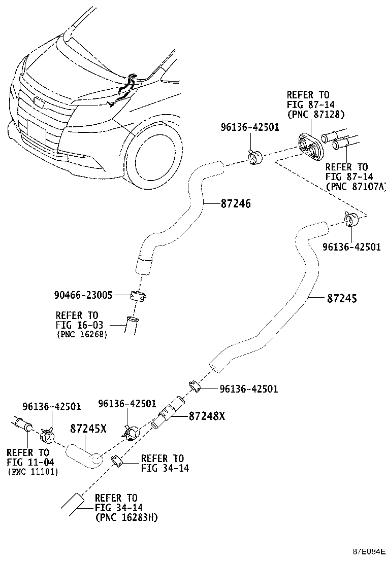 87124-28690 CLAMP, HEATER product image