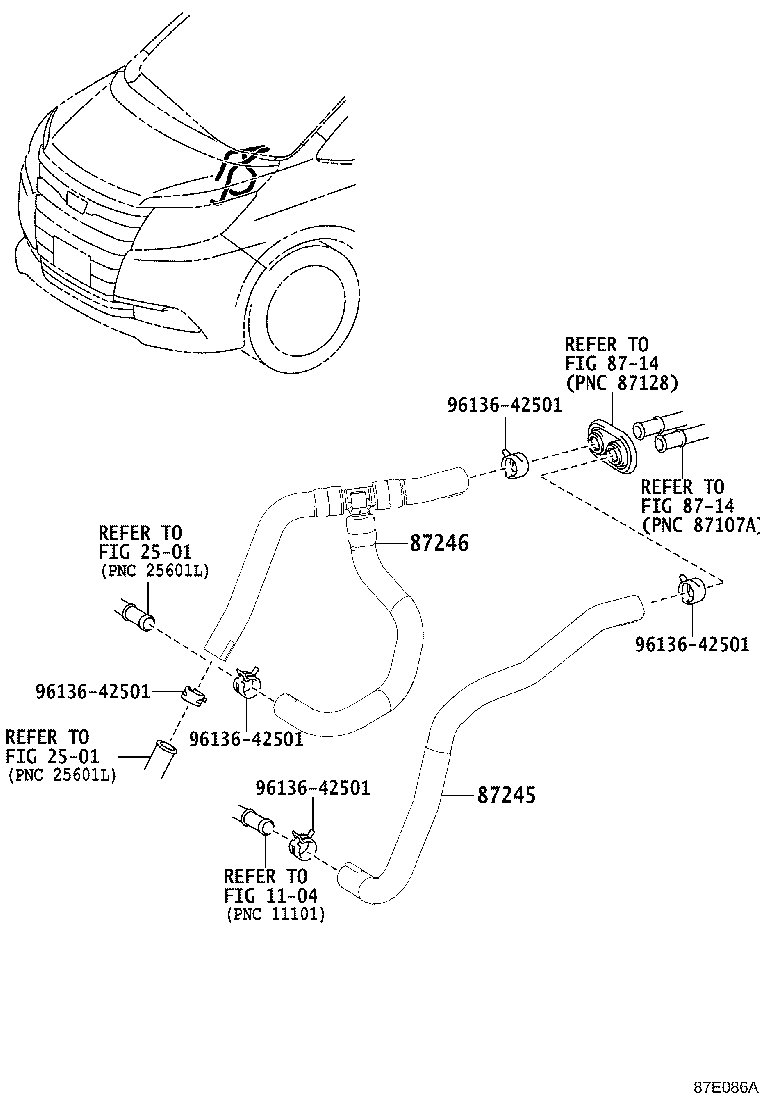 87124-28690 CLAMP, HEATER product image