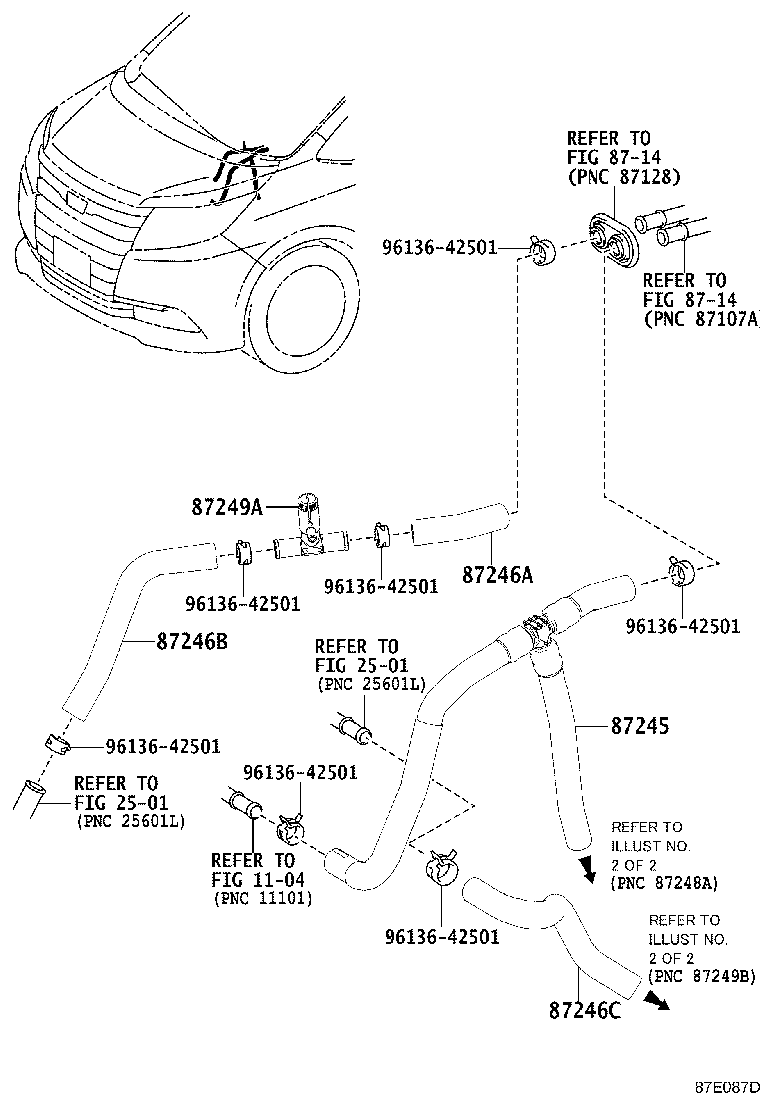 87124-28690 CLAMP, HEATER product image