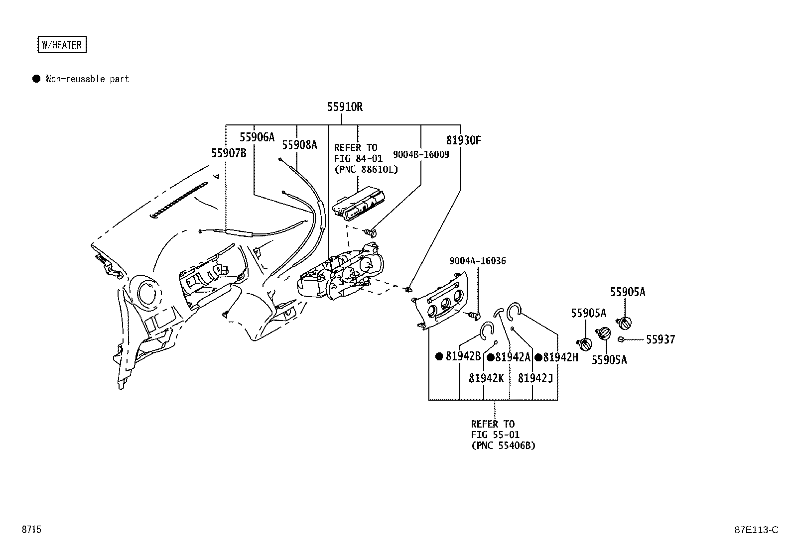 55871-BZ070 SEAL, AIR DUCT, NO.1 product image