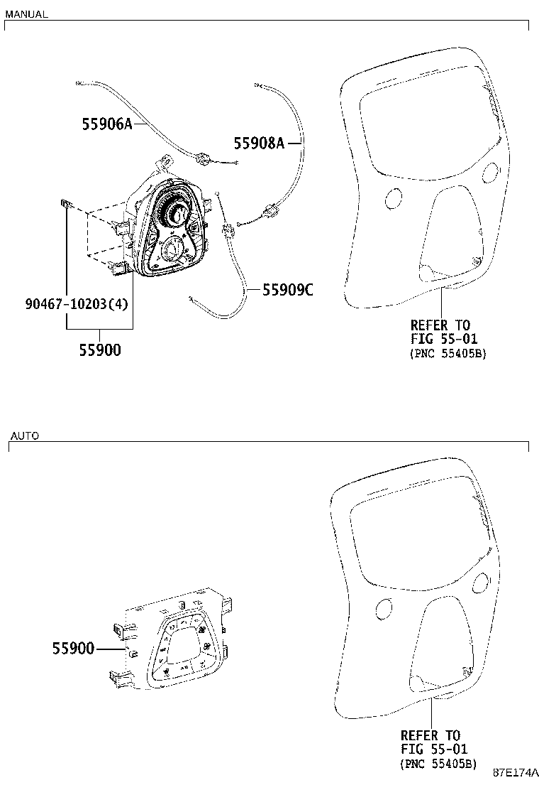 55900-YV030 CONTROL ASSY, AIR CONDITIONER product image