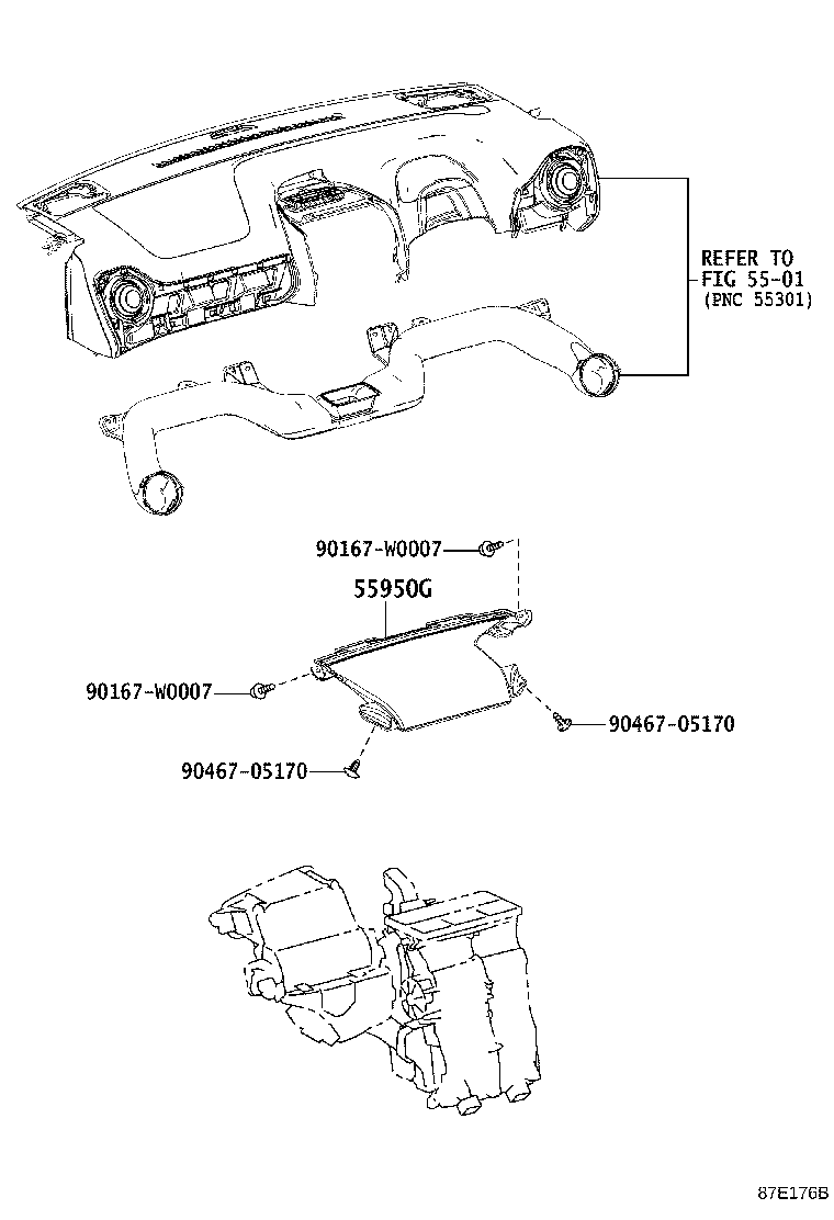 55900-YV030 CONTROL ASSY, AIR CONDITIONER product image