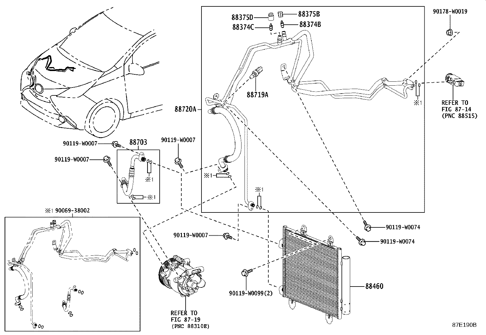 88375-YV040 CAP, SERVICE VALVE, NO.2 product image