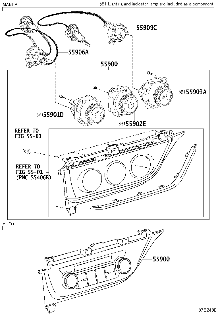 55950-02360 NOZZLE ASSY, DEFROSTER product image
