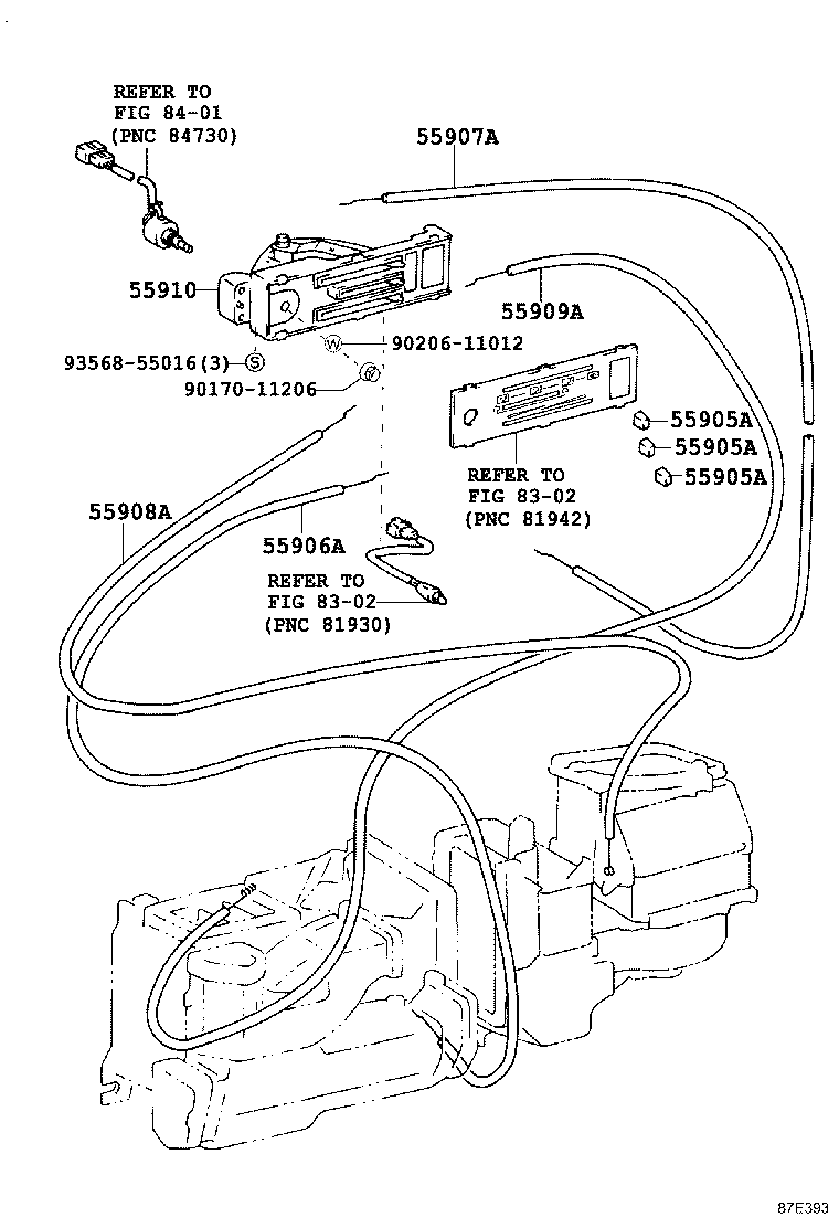 55845-60140 DUCT, HEATER TO REGISTER, NO.3 product image
