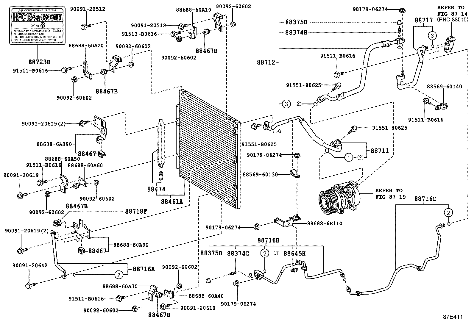 88461-60150 CONDENSER ASSY, COOLER product image