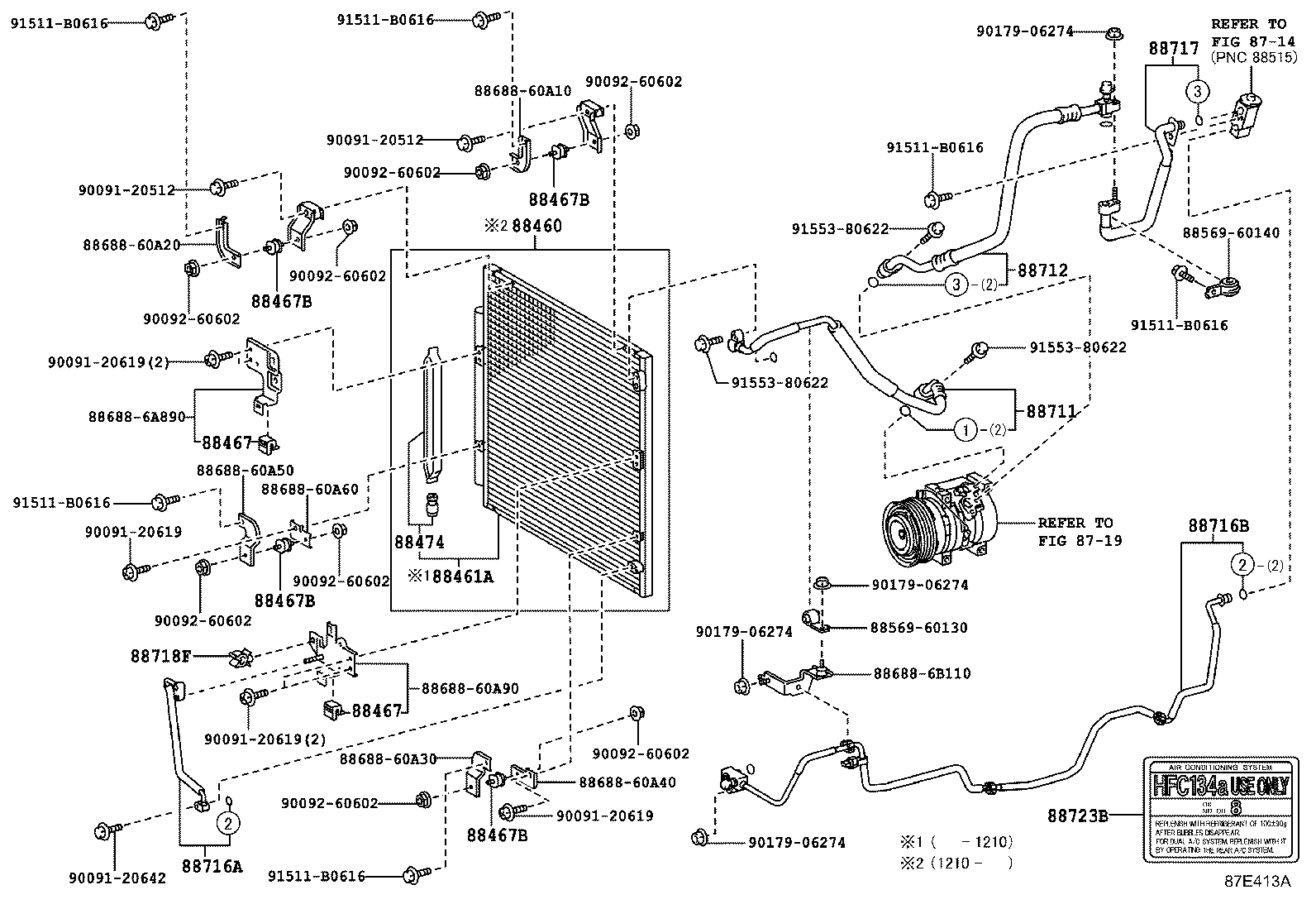 88461-60150 CONDENSER ASSY, COOLER product image