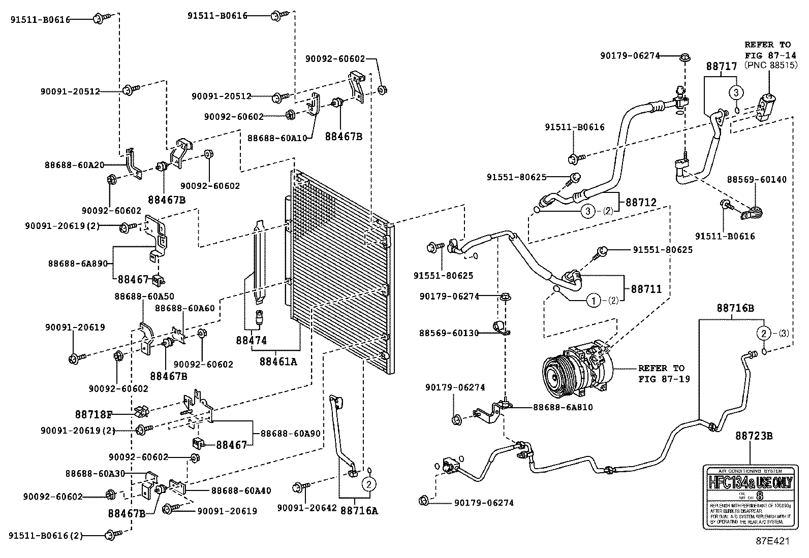 88461-60150 CONDENSER ASSY, COOLER product image