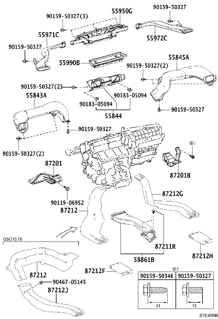 55900-24630 CONTROL ASSY, AIR CONDITIONER product image