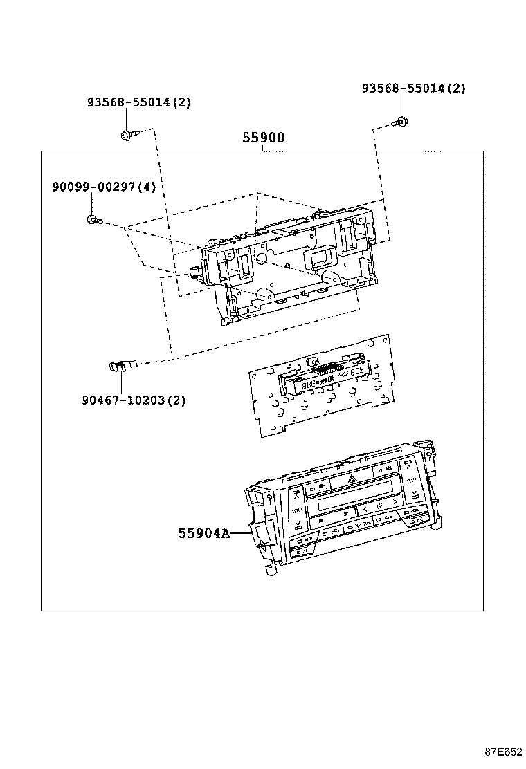 55870-06010 DUCT, HEATER TO REGISTER, NO.1 product image