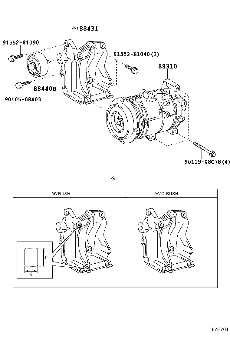 88320-2F040 COMPRESSOR ASSY, COOLER product image