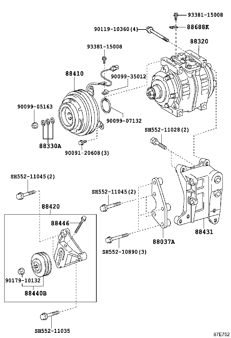 88451-36200 PULLEY, CRANKSHAFT product image