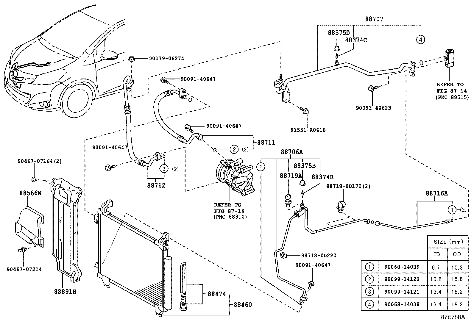88374-33020 VALVE, SERVICE, NO.1 product image