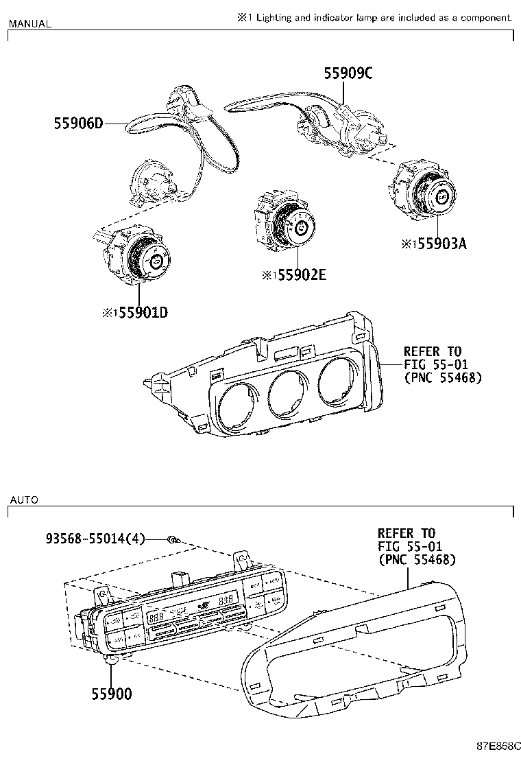55086-12230 DUCT, HEATER TO REGISTER, NO.1 product image