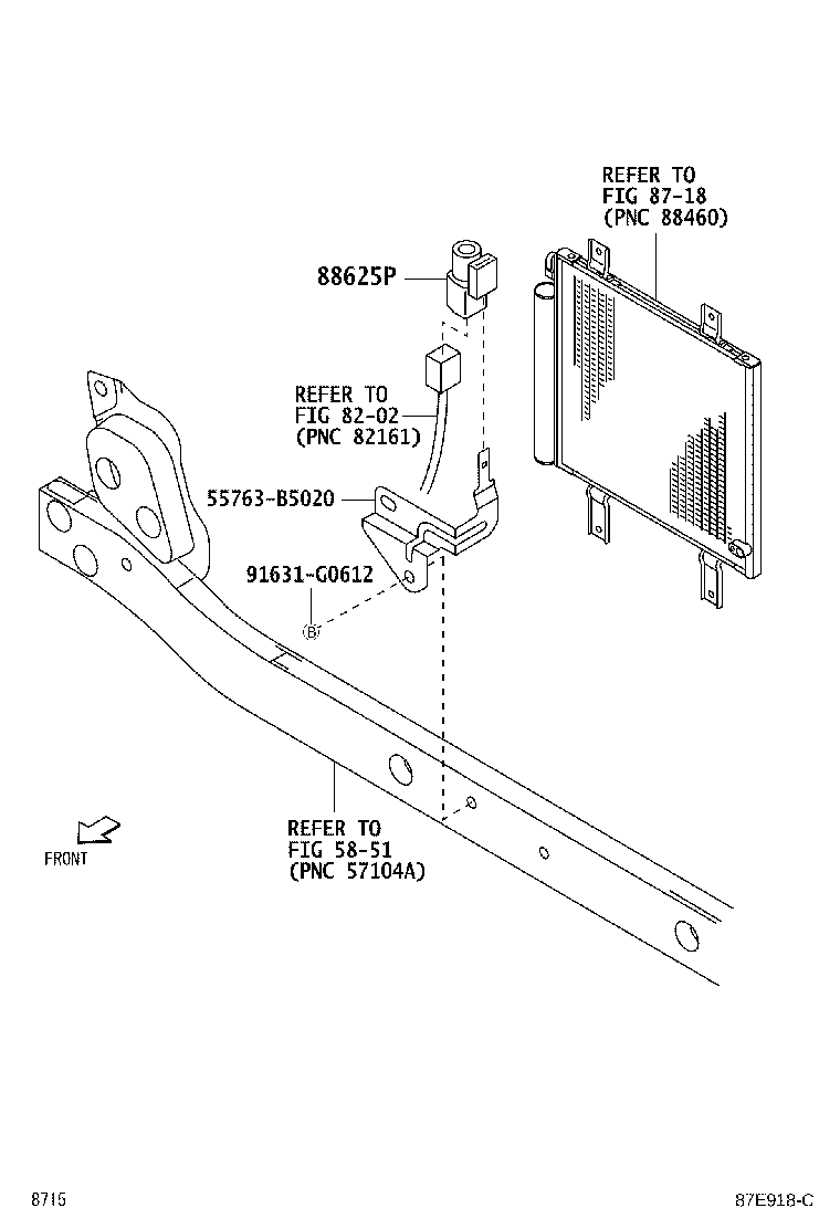 55843-B5010 DUCT, HEATER TO REGISTER, NO.1 product image