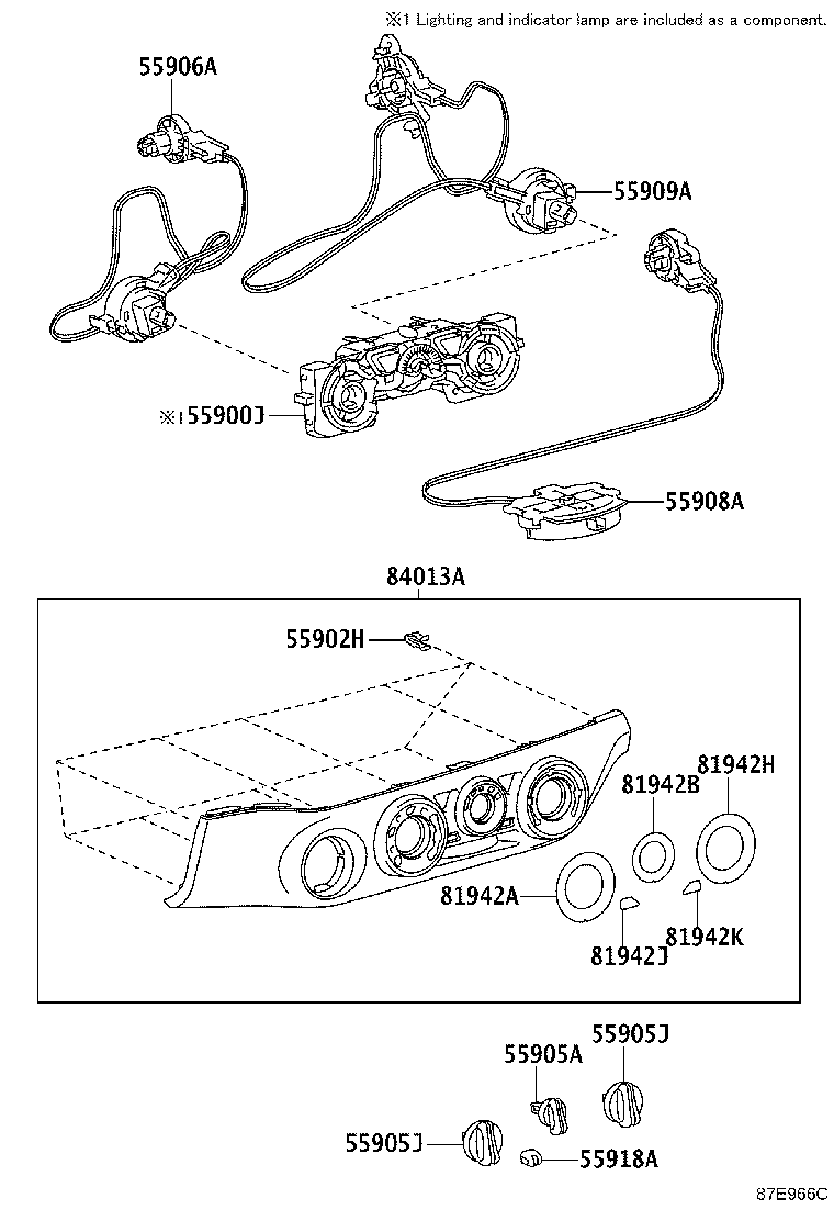 55917-0K010 KNOB, HEATER CONTROL product image