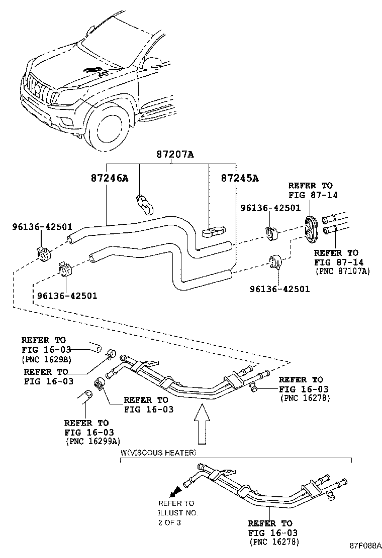 87209-60J00 HOSE, HEATER WATER, INLET B product image