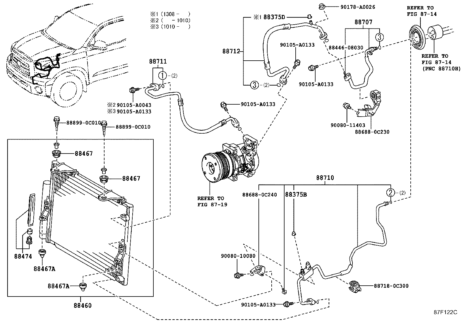 88460-0C110 CONDENSER ASSY, COOLER product image
