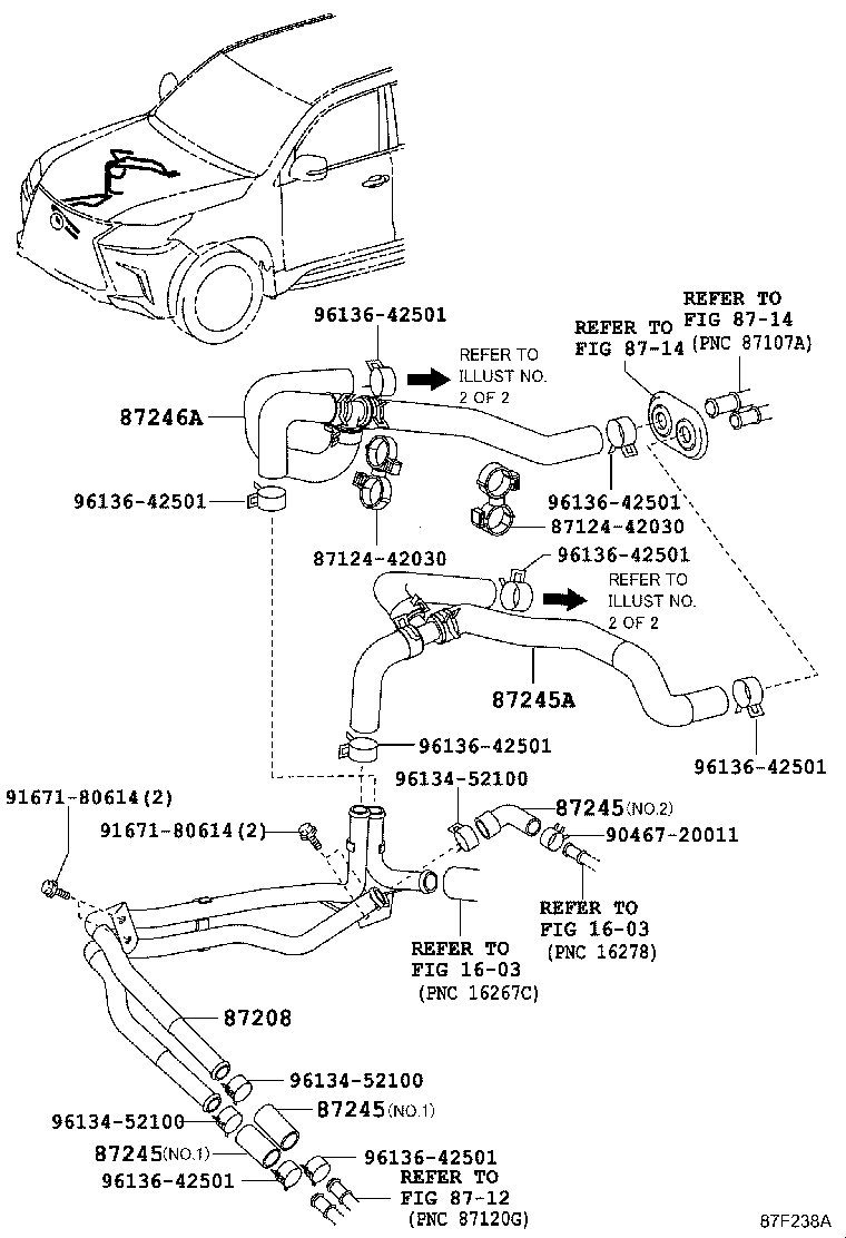 87209-60C00 HOSE, HEATER WATER, INLET A product image