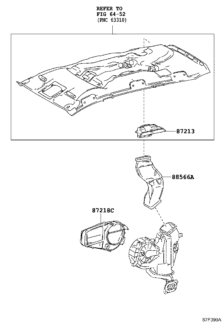 55835-KK020 DUCT, HEATER TO REGISTER, NO.2 product image
