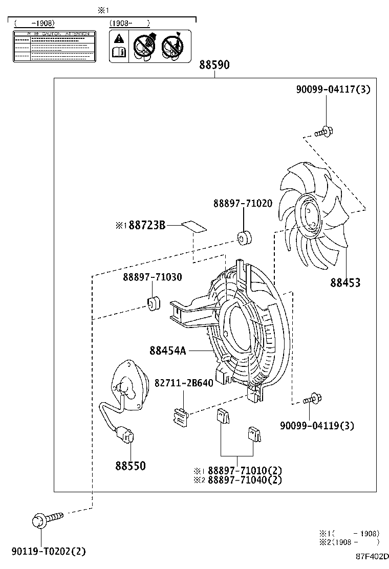 88454-0K040 SHROUD, FAN product image