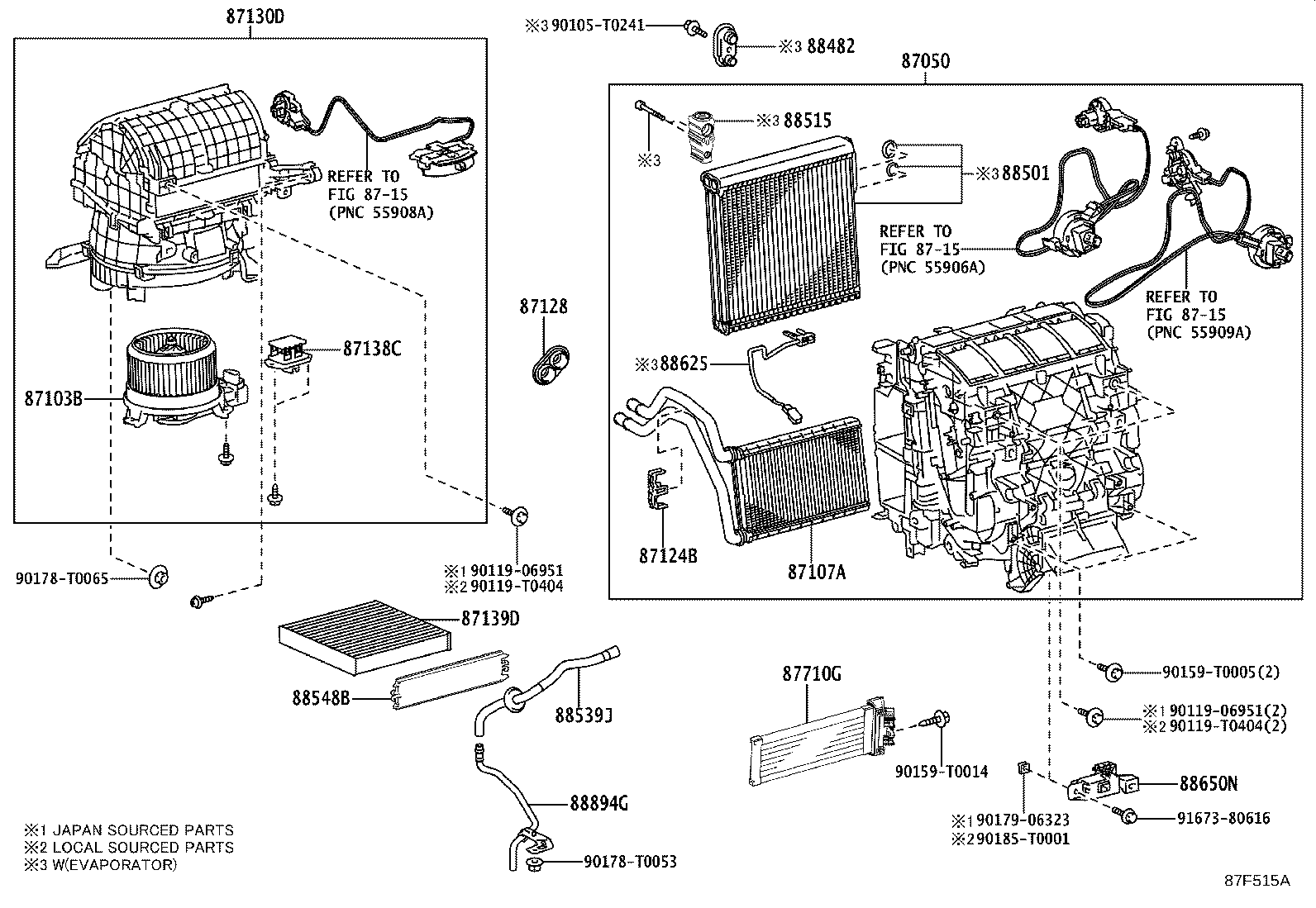 87103-0K490 MOTOR SUB-ASSY, BLOWER W/FAN product image