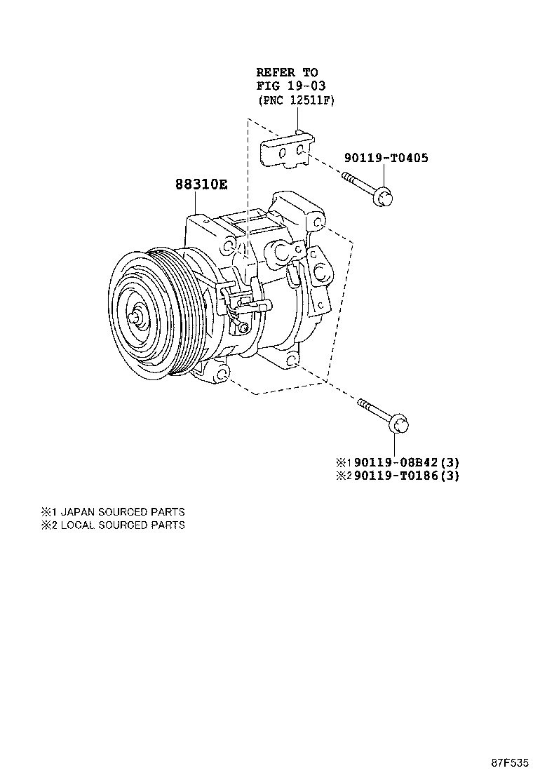 88320-0K680 COMPRESSOR ASSY, COOLER product image