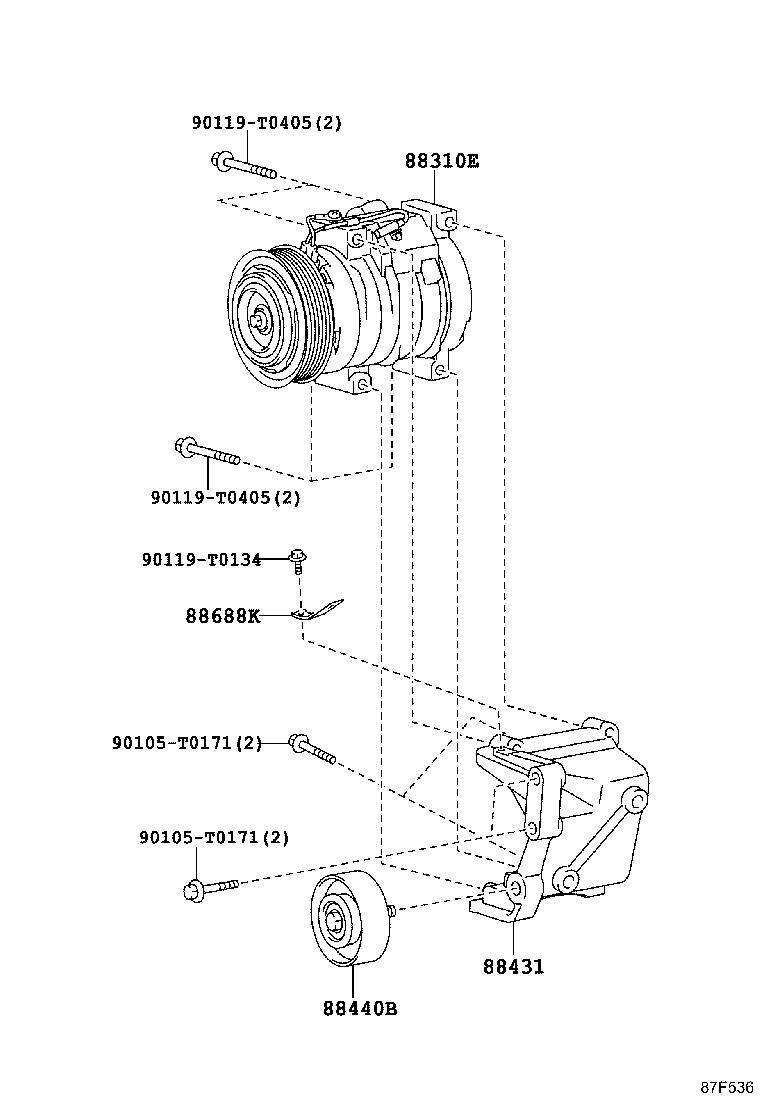 88320-0K680 COMPRESSOR ASSY, COOLER product image