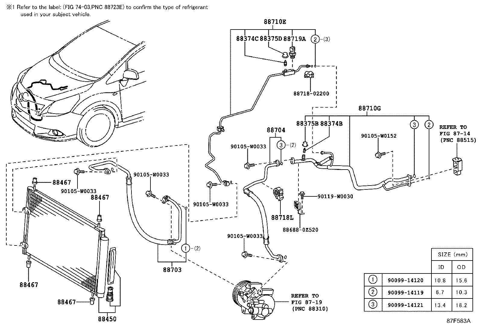 88450-02410 CONDENSER ASSY, W/RECEIVER product image