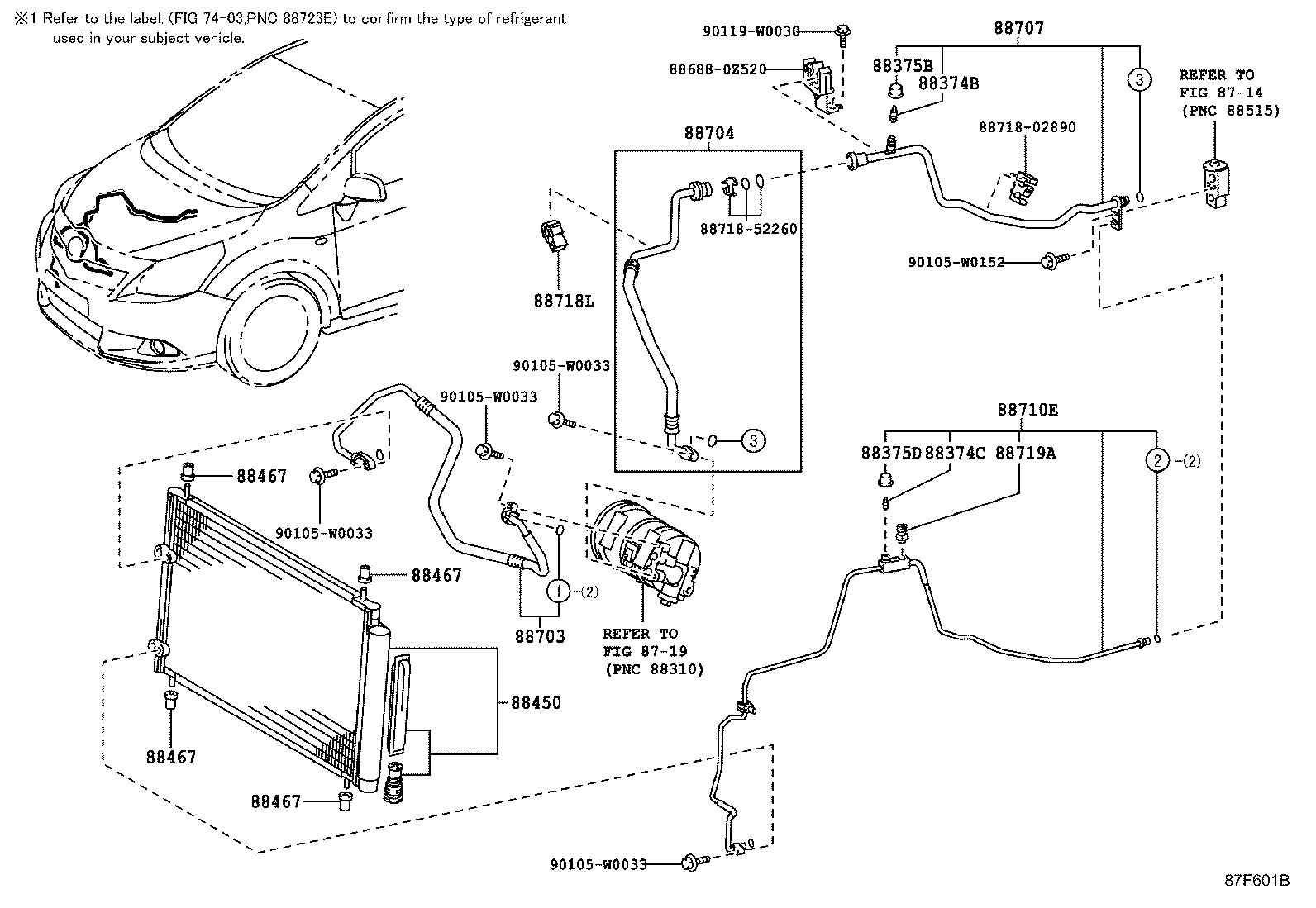 88450-02410 CONDENSER ASSY, W/RECEIVER product image