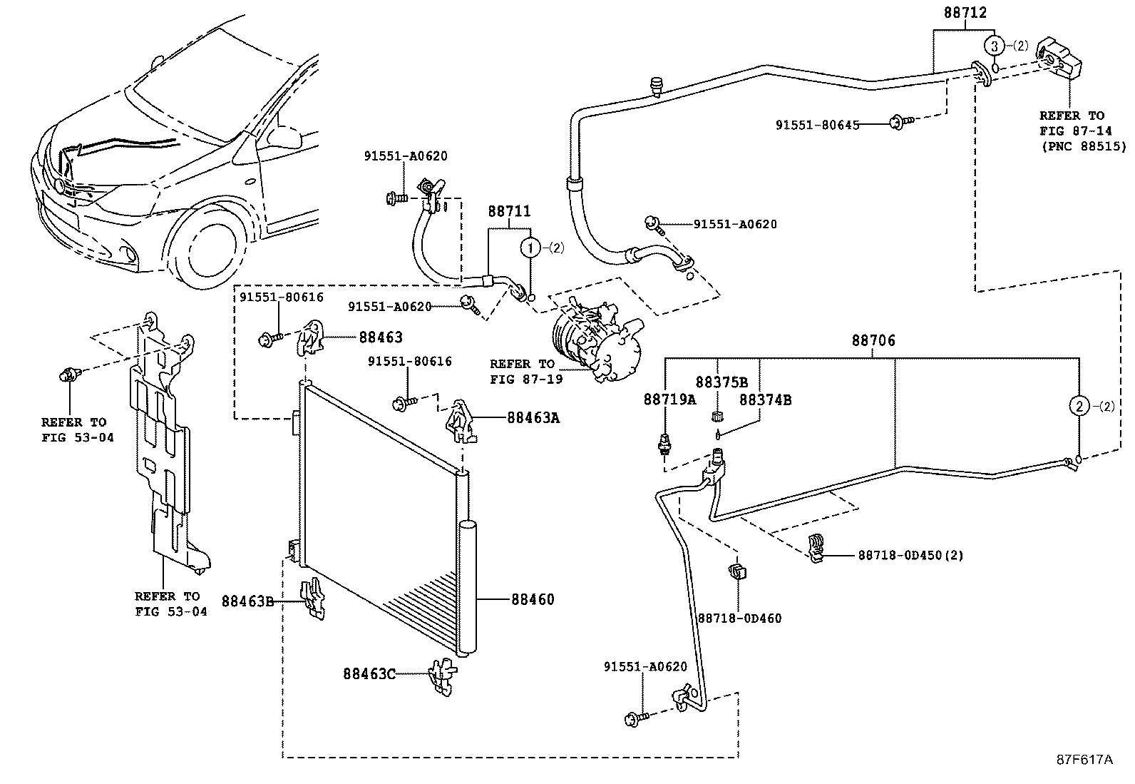 88460-0D650 CONDENSER ASSY, COOLER product image