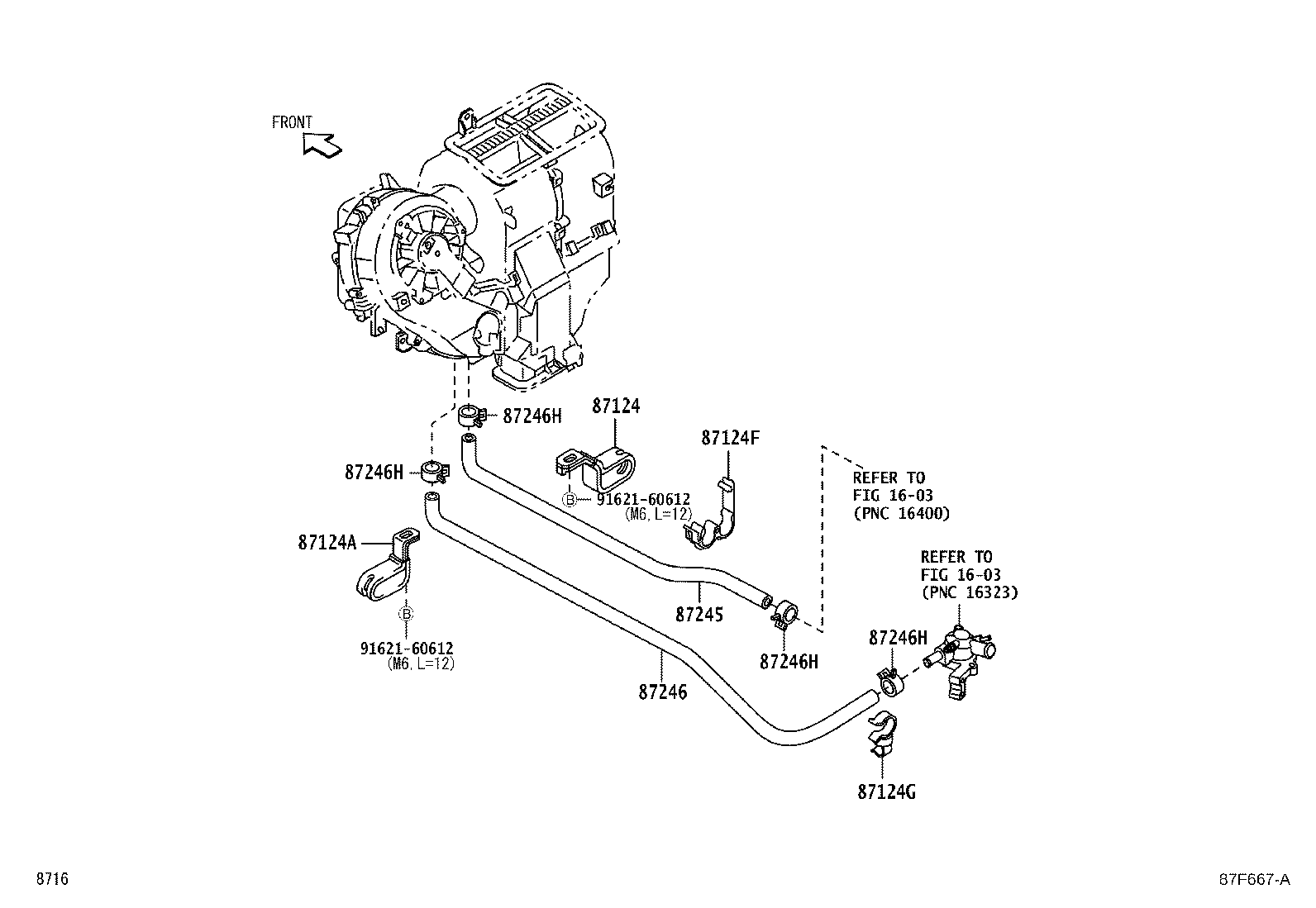87245-B5210 HOSE, HEATER WATER, OUTLET product image