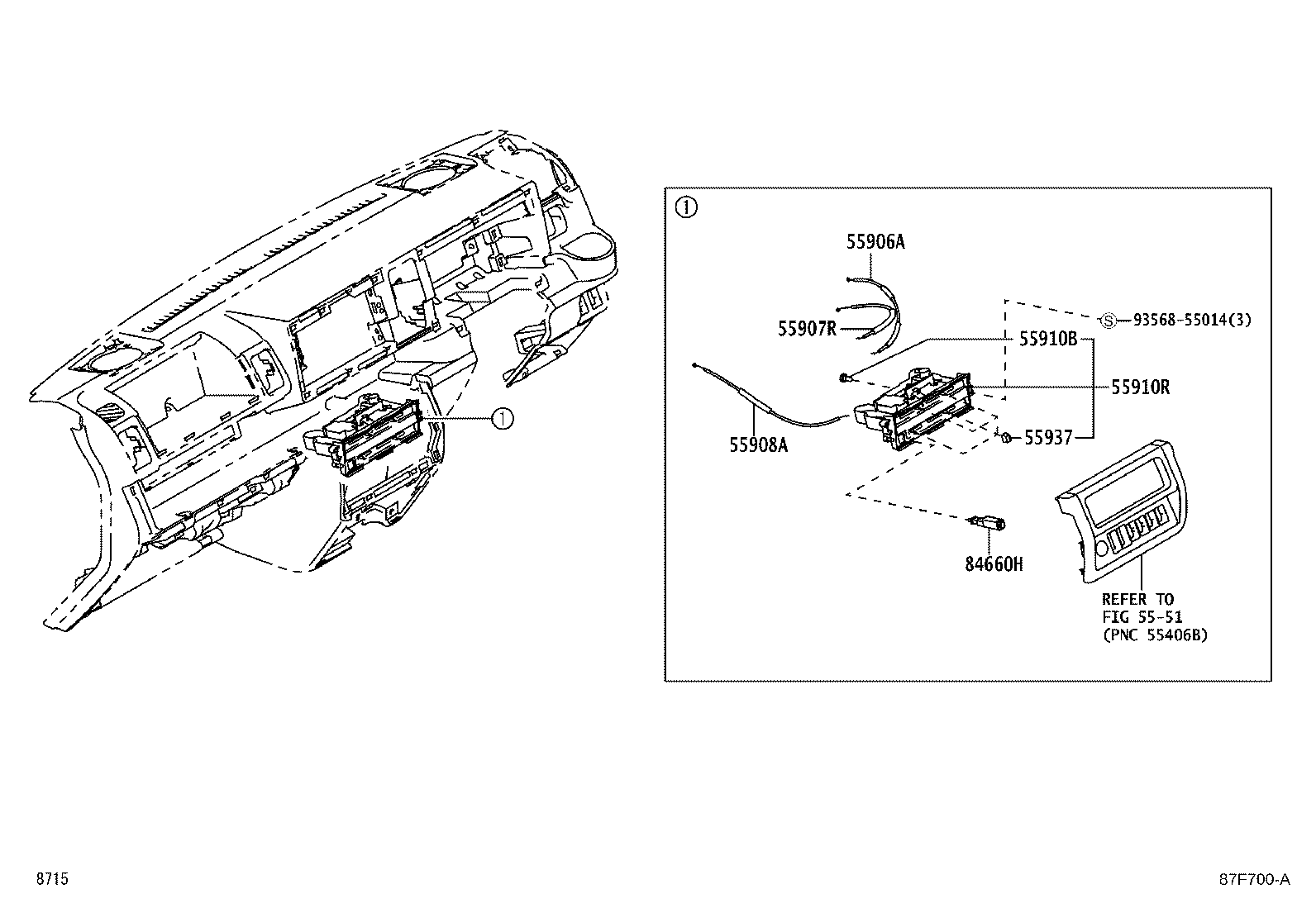 55871-B5010 SEAL, AIR DUCT product image