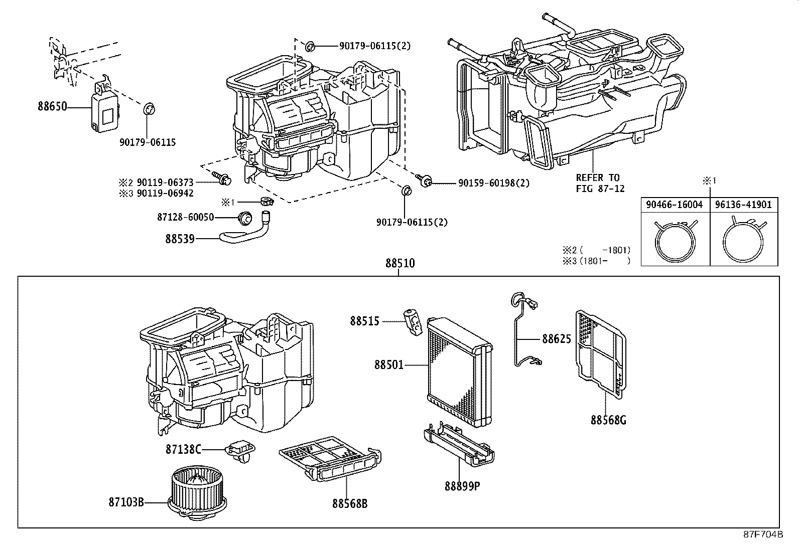 87103-60310 MOTOR SUB-ASSY, BLOWER W/FAN product image