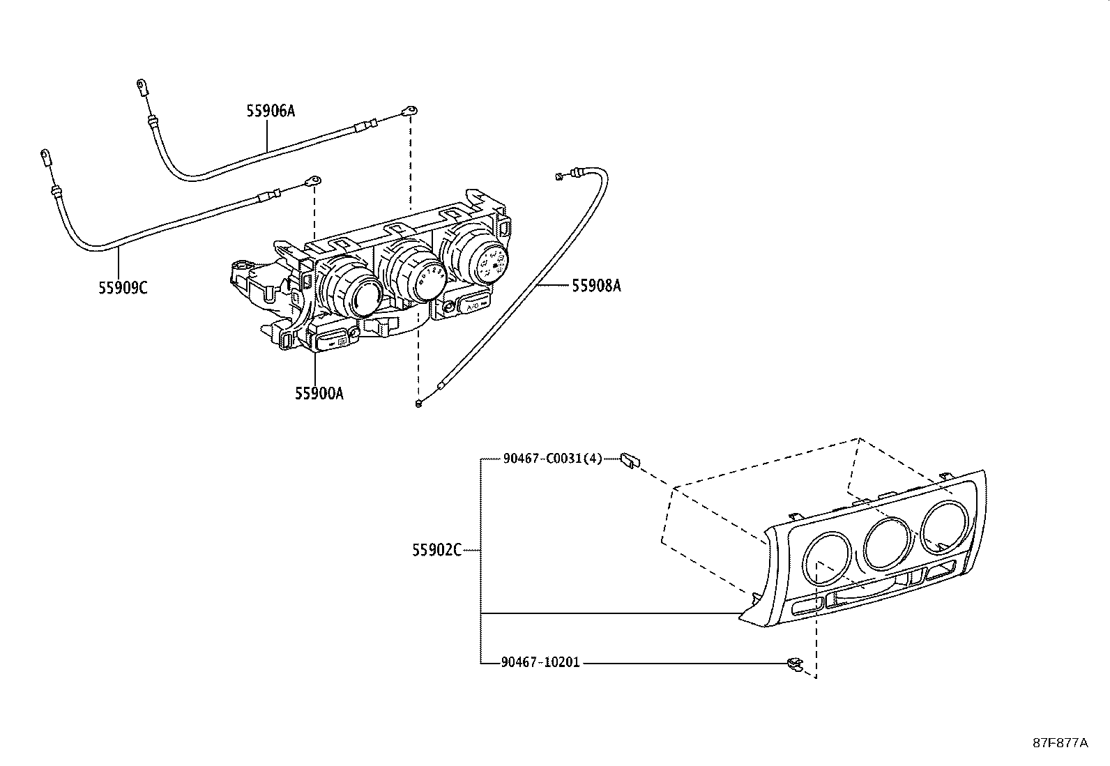 55845-0D120 DUCT, HEATER TO REGISTER, NO.3 product image